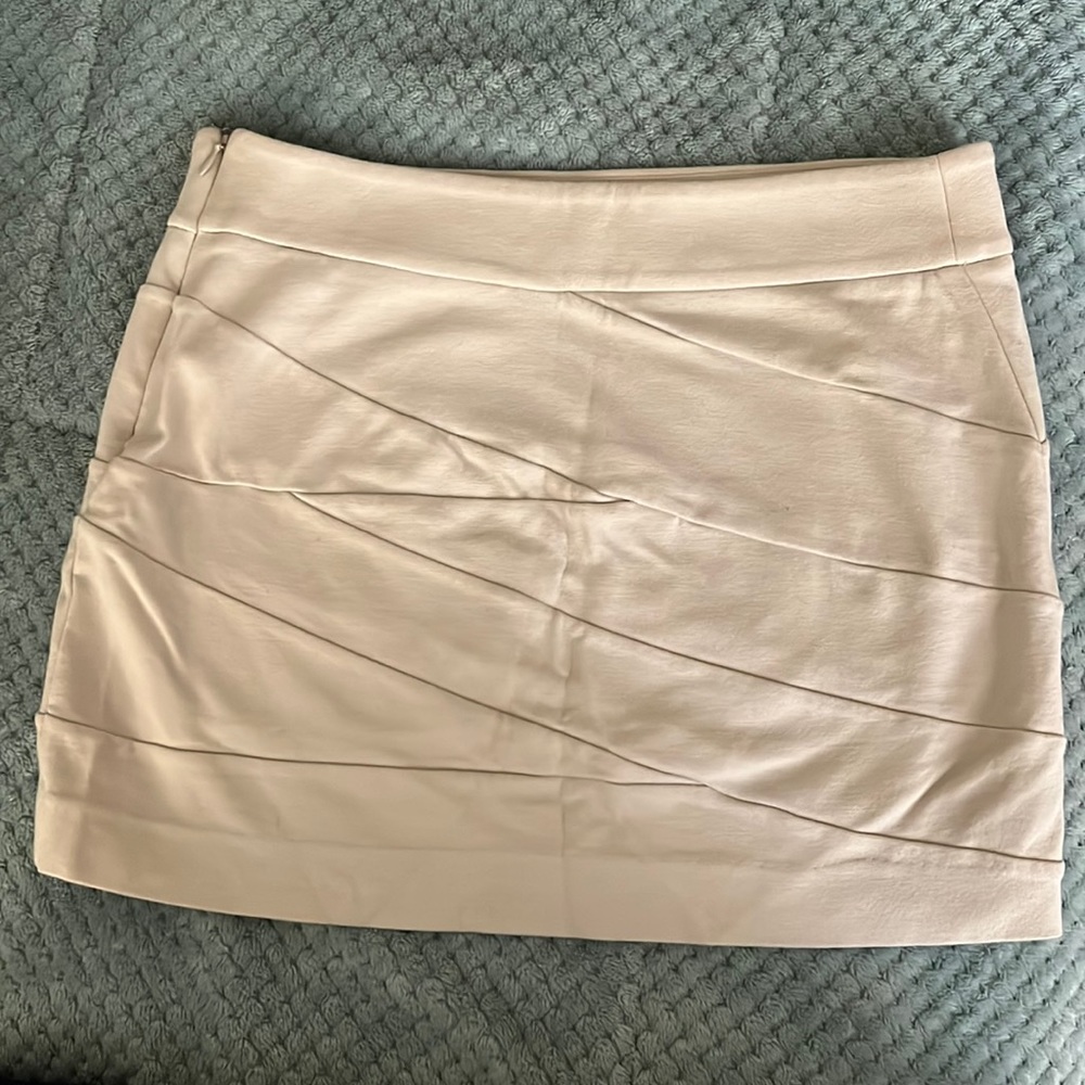 Express tan mini skirt